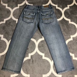 Halifax Jeans Mens 34 Denim Bootcut Casual Blue